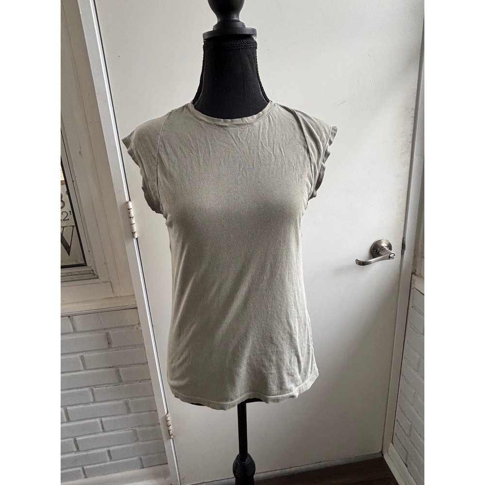 FRAME‎ Le Mid Rise Muscle Tee Small boho layered athleisure minimalist classic